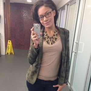 Zara camouflage camo blazer